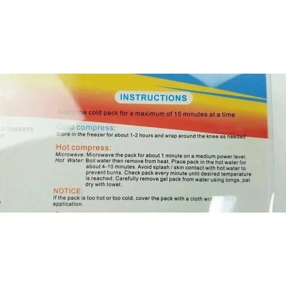 Comfilife Reusable Gel Hot & Cold Therapy Knee Wrap Reusable Latez Free Odorless - Picture 6 of 8